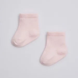 Chaussettes basiques nouveau-né roses
