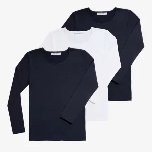 Lot de 3 T-shirts thermiques à manches longues pour femmes