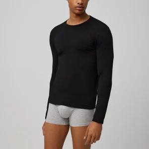Maillot de corps thermique noir à manches longues