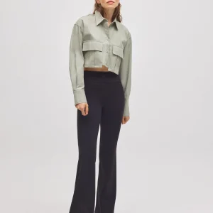 Legging évasé noir effet push-up