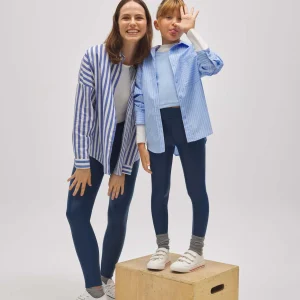 Leggings thermiques en similicuir pour femmes et filles | Collection Mini Me