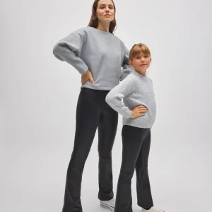 Pantalon évasé en similicuir pour femmes et filles | Collection Mini Me