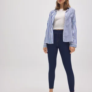 Jean skinny stretch bleu marine