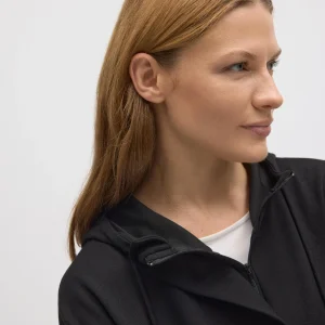 Sweat à capuche fluide noir