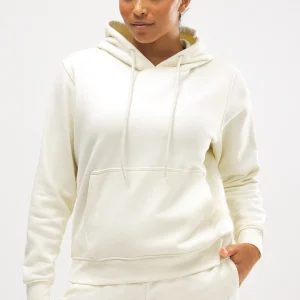 Sweat à capuche ajustable avec intérieur en polaire ivoire