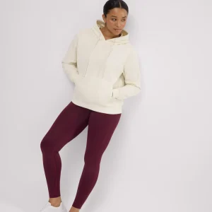 Ensemble de sport : sweat-shirt et legging de compression avec push-up grenat