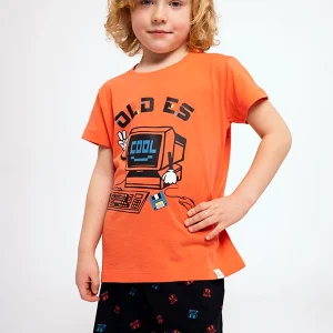 Pyjama court enfant en coton Old is Cool | MUYDEMI