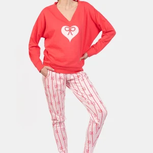 Pyjama long oversize 100% coton - NOEUD