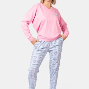 Pyjama femme 100% coton T-shirt oversize - AMOR