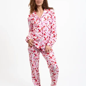 Pyjama femme long 100% coton - CONFETTI