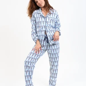 Pyjama femme long 100% coton - COCAM
