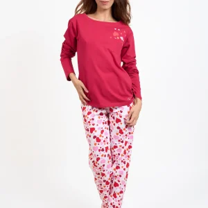 Pyjama femme long 100% coton - CONFETTI