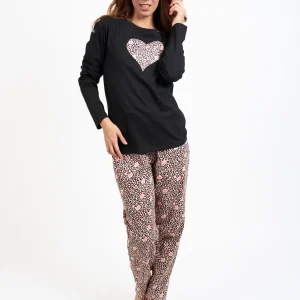Pyjama femme long 100% coton - COLEO