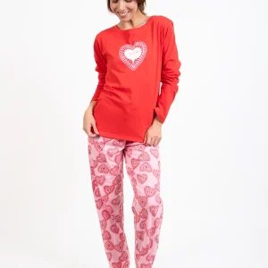 Pyjama femme long 100% coton - CATELLE