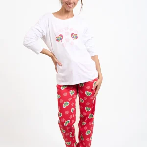 Pyjama femme long 100% coton - FLOCOEUR