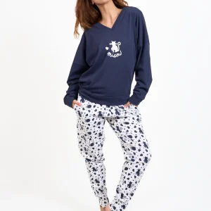 Pyjama long t-shirt oversize 100% coton - CHACOEUR