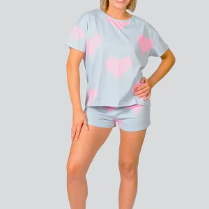 Pyjashort femme 100% coton T-shirt oversize - BIG