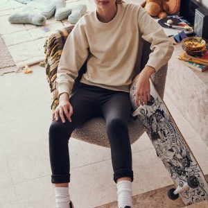 Leggings thermiques doublés en polaire pour filles