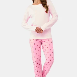 Pyjama femme long 100% coton - CROC