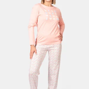 Pyjama femme long 100% coton - FETTI