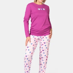 Pyjama femme long 100% coton - HALF