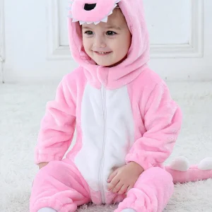 Pyjama Bébé Dinosaure Rose Signature