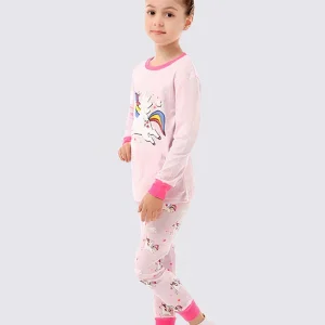 Pyjama Fille Licorne Arc-en-Ciel