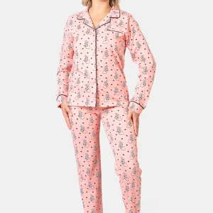 Pyjama femme long 100% coton - PANTH