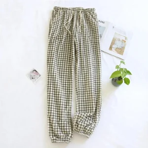 Bas de pyjama à carreaux bicolore