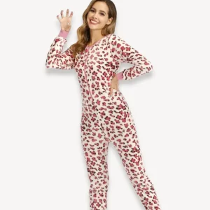 Combinaison pyjama douillette  Pour Femme