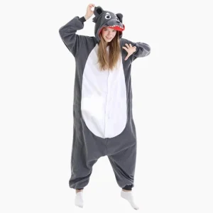 Combinaison pyjama loup