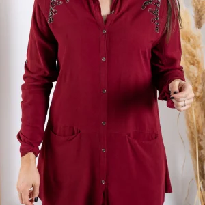 Chemise MADIANA bordeaux