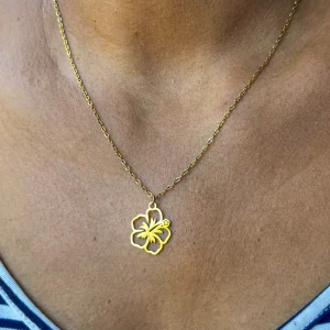 Collier hibiscus