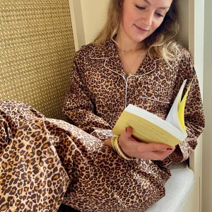 Pyjama pantalon Hari imprimé léopard