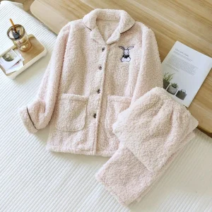 Pyjama pilou pilou adulte motif lapin