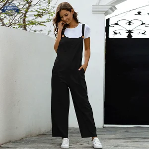 Robe Salopette Casual Noire