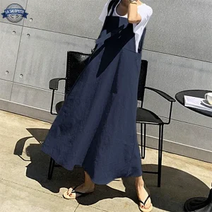 Robe Salopette Bleue Marine aia