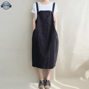 Robe Salopette Tablier Black Moon