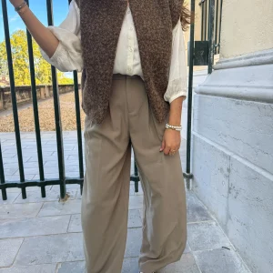 Pantalon Alizée taupe